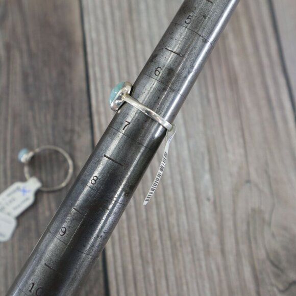 Mesa Ring Larimar Womens Silver Boho Bohemian Gypsy Dainty Gift  Present Holiday - Picture 10 of 15